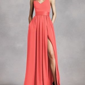 Vera Wang Pink Bridesmaids dress